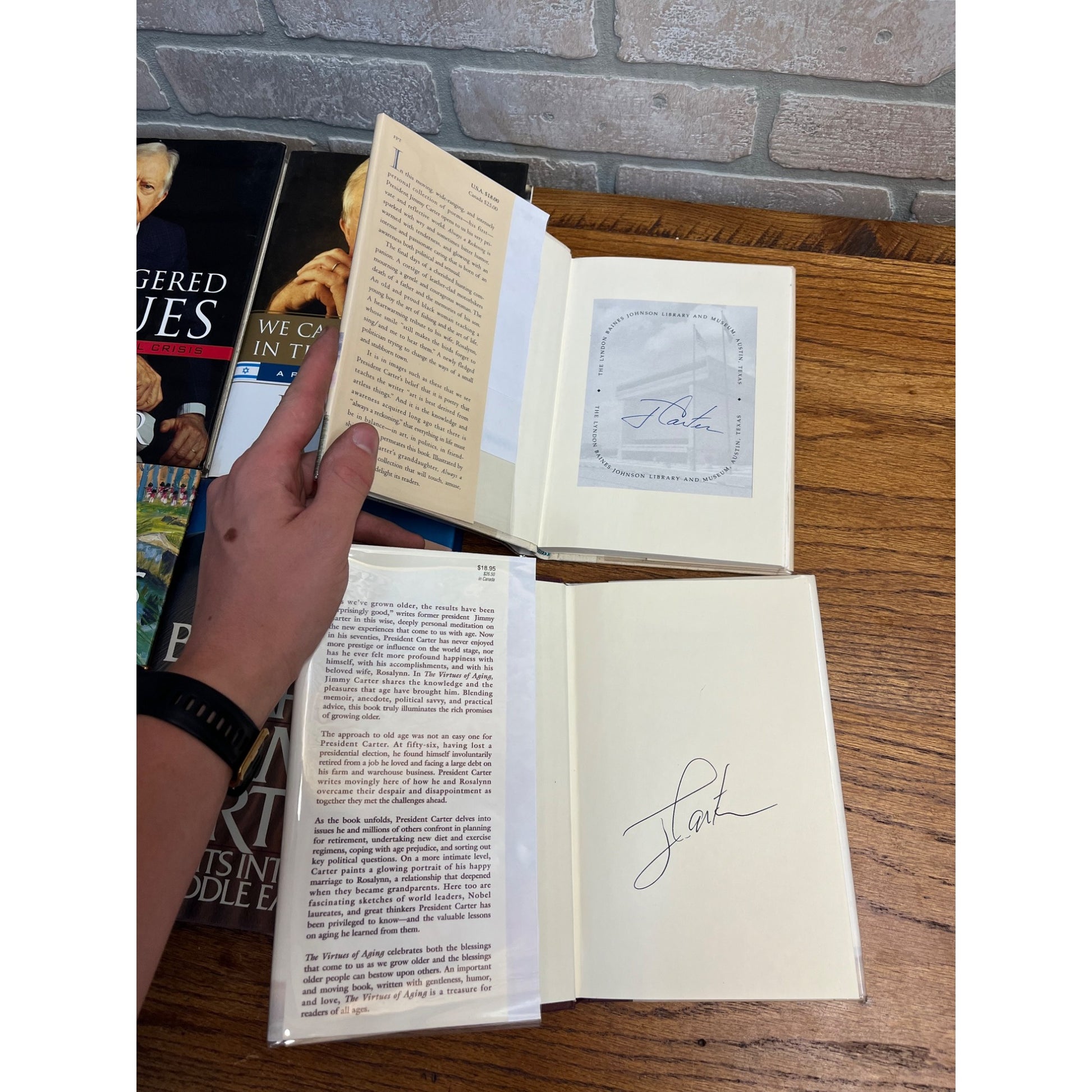 Original President Jimmy Carter Signed Books Lot (10) -- ALL SIGNED
