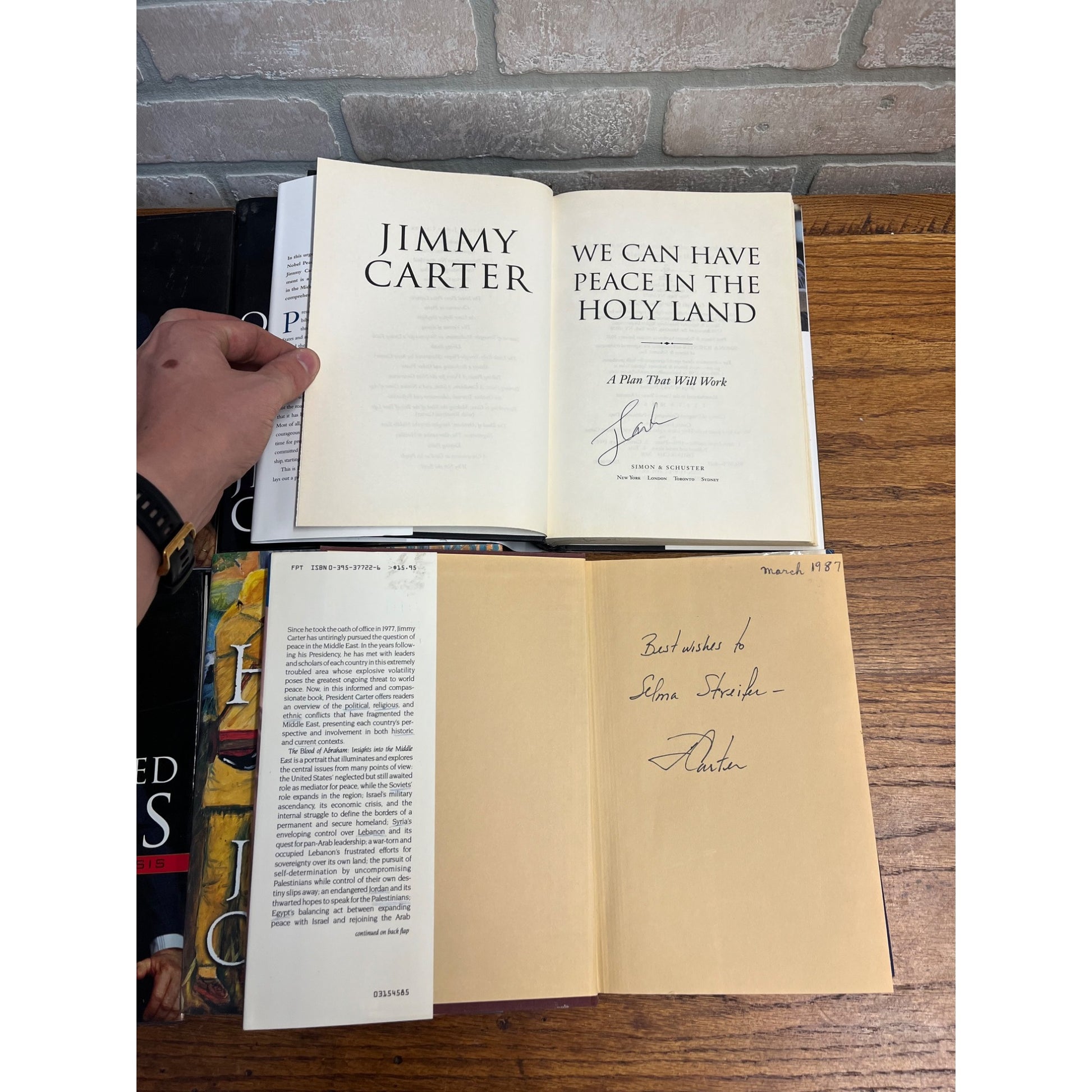Original President Jimmy Carter Signed Books Lot (10) -- ALL SIGNED