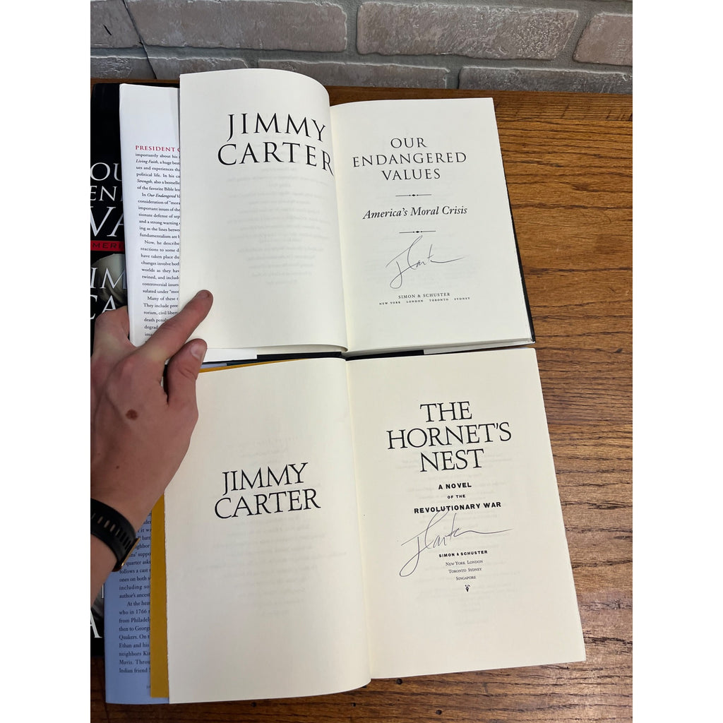 Original President Jimmy Carter Signed Books Lot (10) -- ALL SIGNED