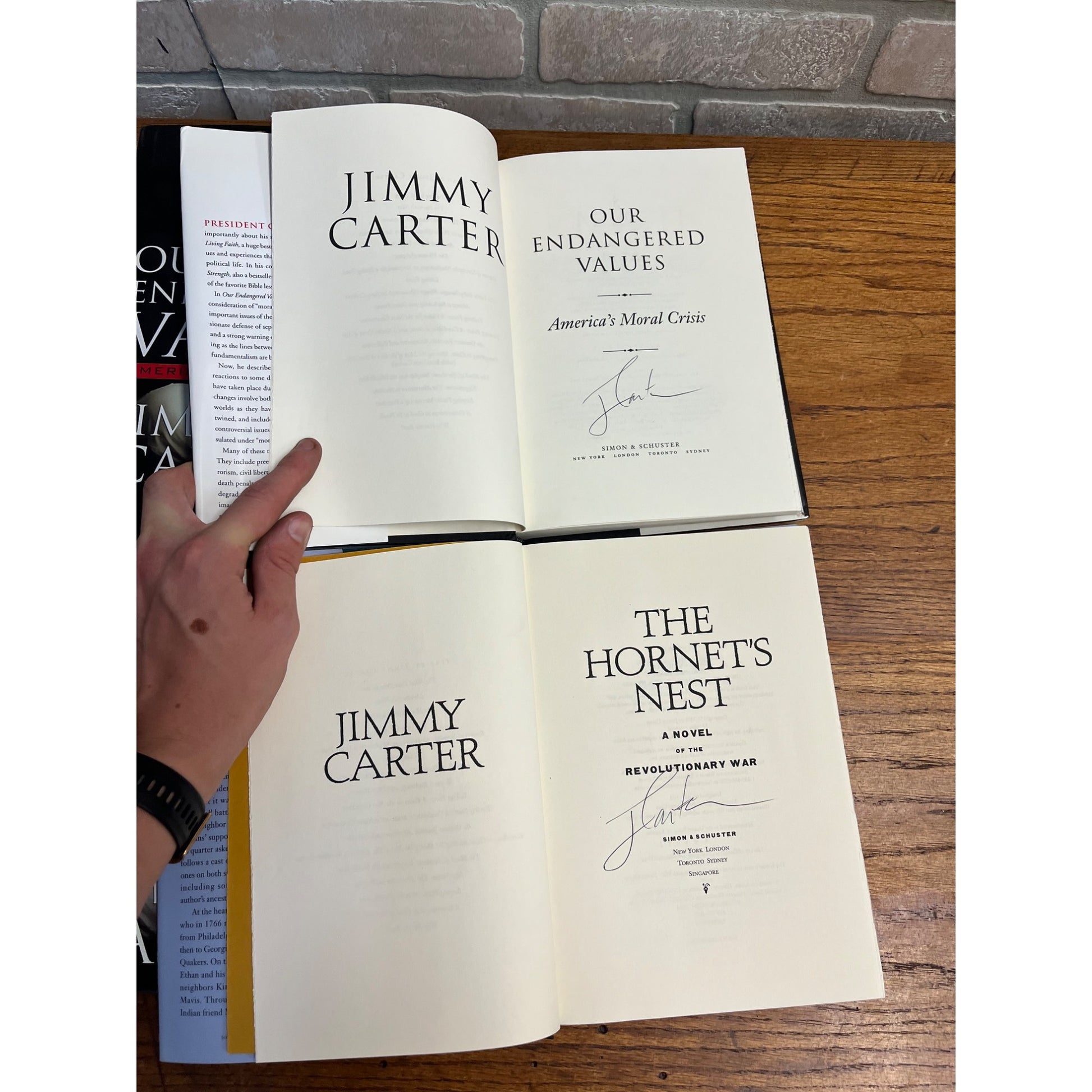 Original President Jimmy Carter Signed Books Lot (10) -- ALL SIGNED
