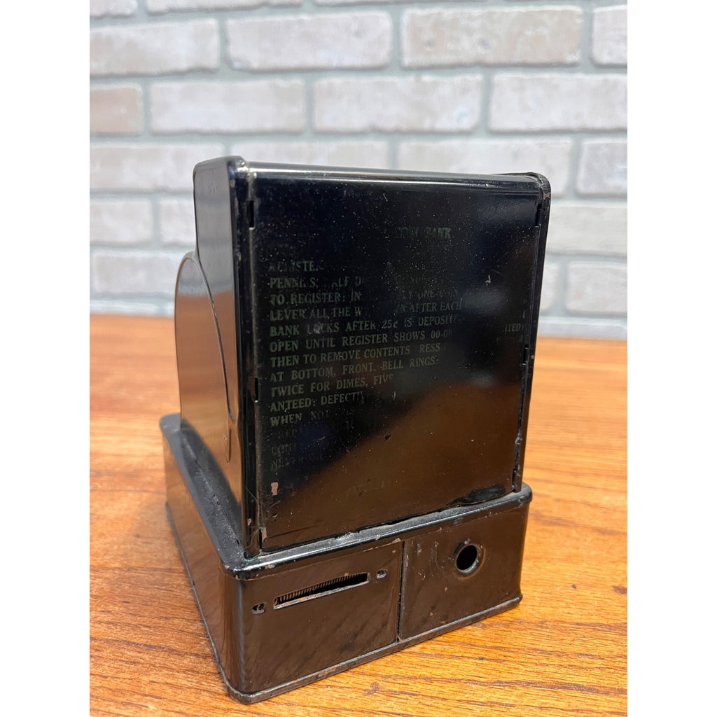 Vintage 1930s Uncle Sam’s 3 Coin Register Bank Nickels Dimes Quarters Metal
