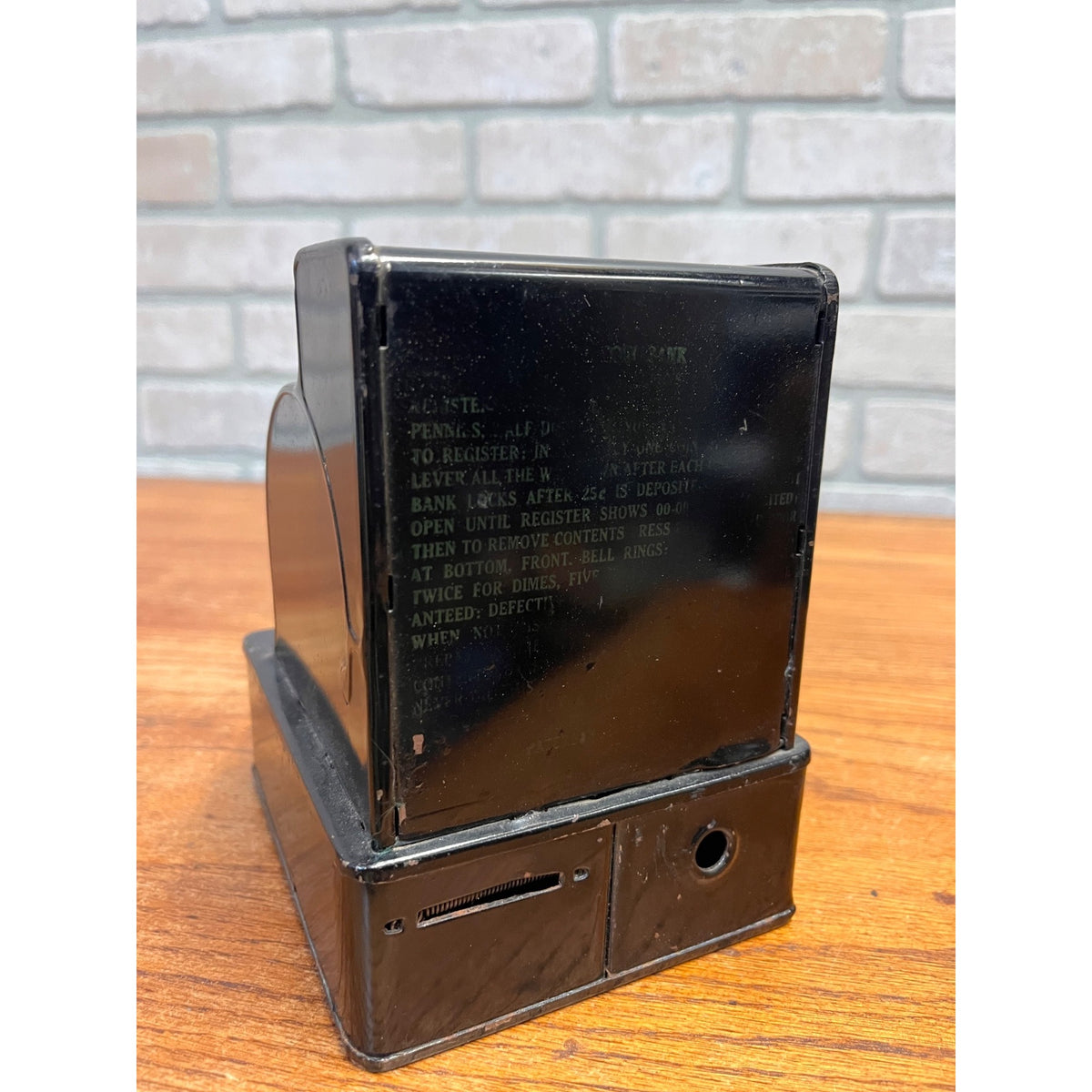 Vintage 1930s Uncle Sam’s 3 Coin Register Bank Nickels Dimes Quarters Metal