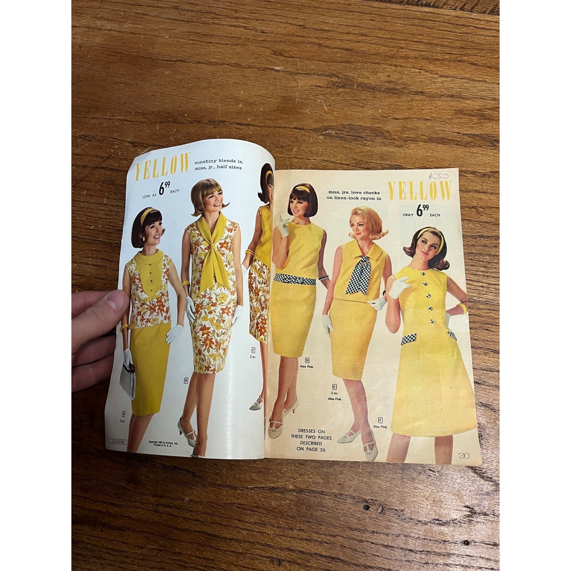 Vintage Aldens 1965 Spring Sale Catalog Men & Womens Fashion
