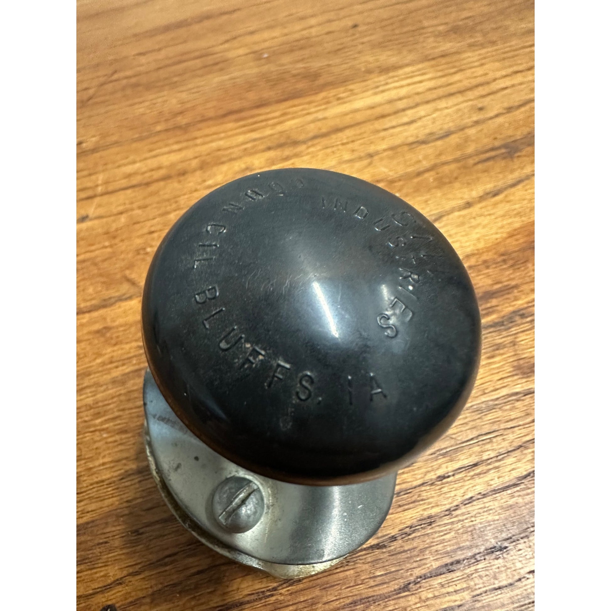Vintage Steering Wheel Spinner Knob SMI Council Bluffs Iowa Hot Rat Rod