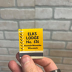 Neenah Menasha Elks Lodge Matchbook