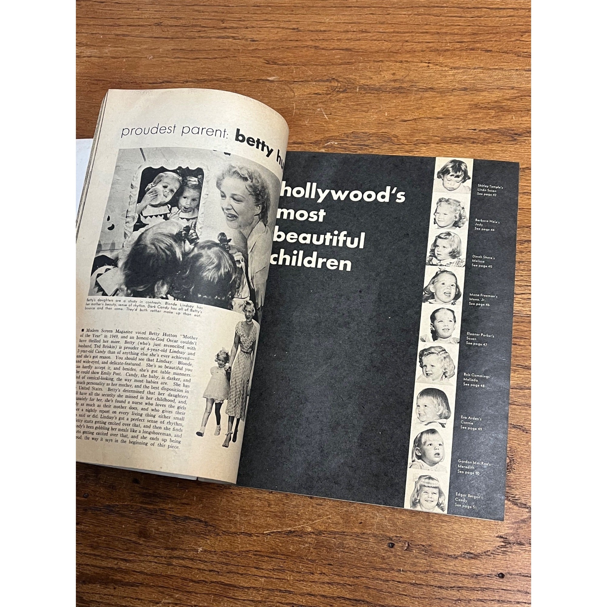 Vintage 1950 Hollywood Family Album Magazine No. 5 June Allyson/ Shirley Temple