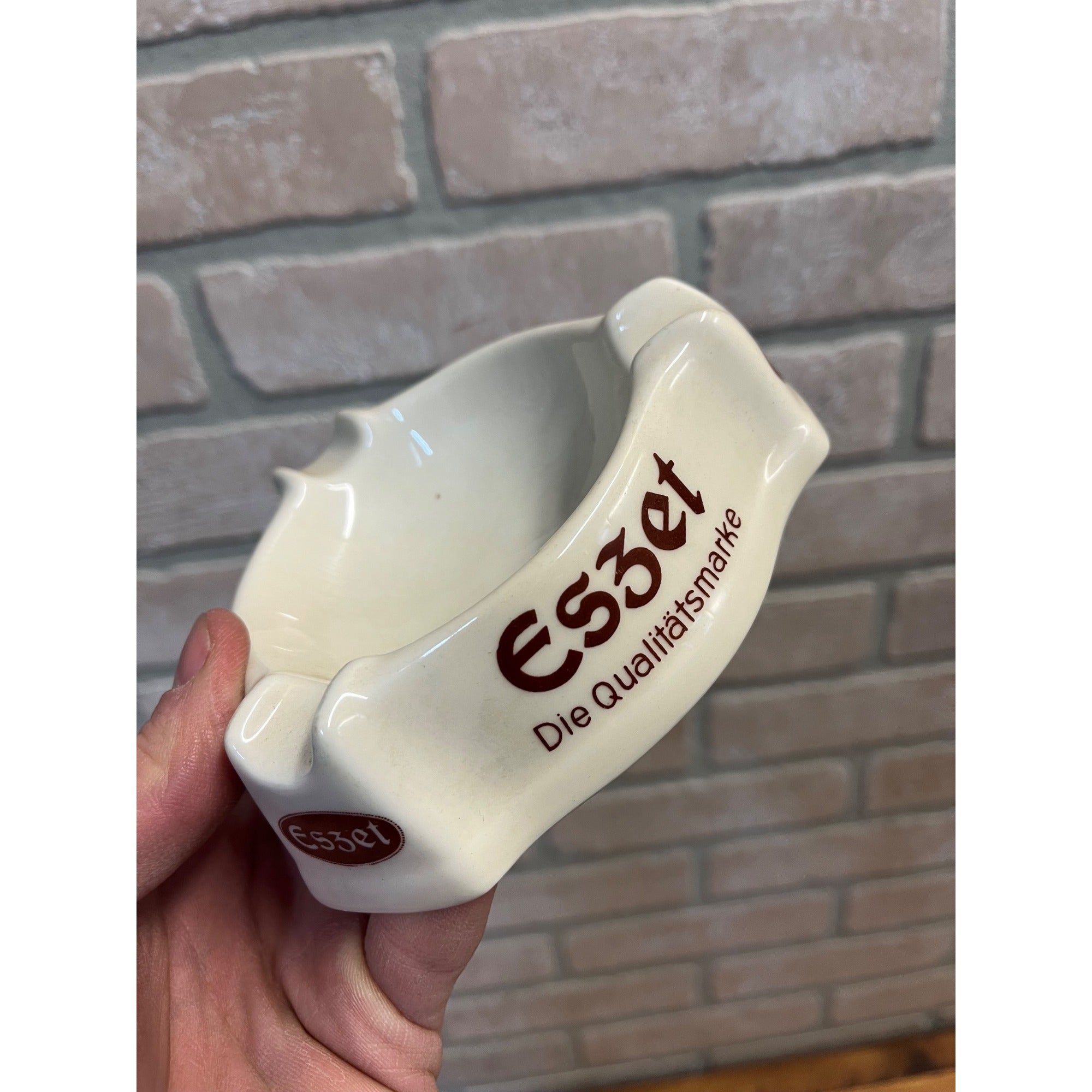 VINTAGE Porcelain Ashtray Eszet Chocolates Advertising Germany German