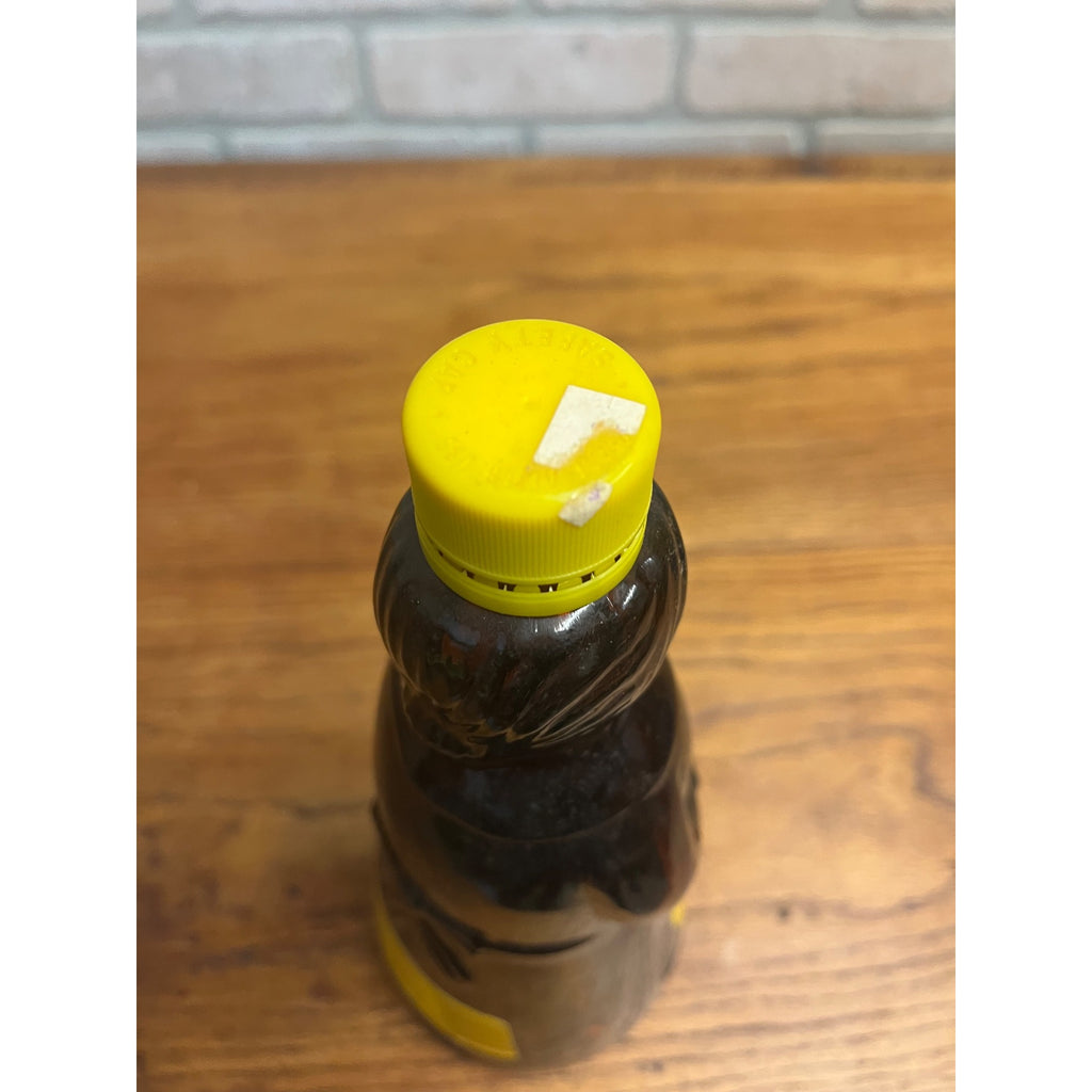 Vintage Mrs. Buttersworth Maple Syrup Amber Brown Glass Bottle w/ Label 36oz