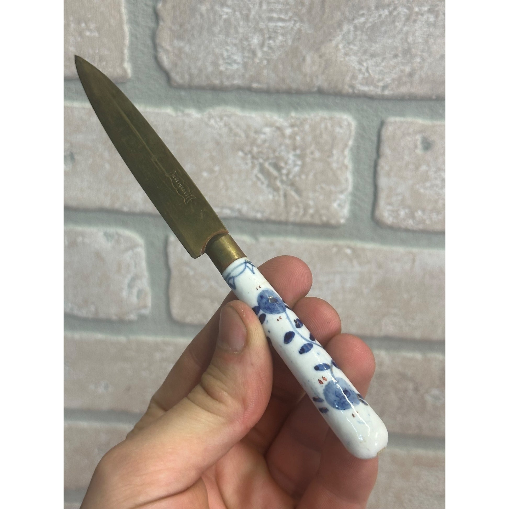 Vintage Rheingold Fruit Knife Porcelain Handle