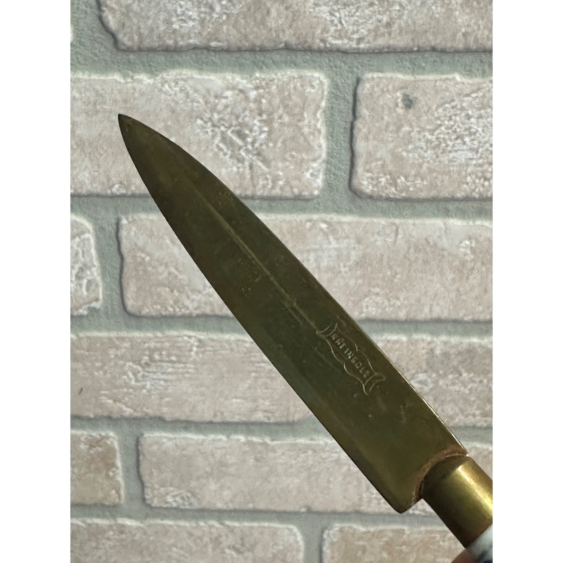 Vintage Rheingold Fruit Knife Porcelain Handle