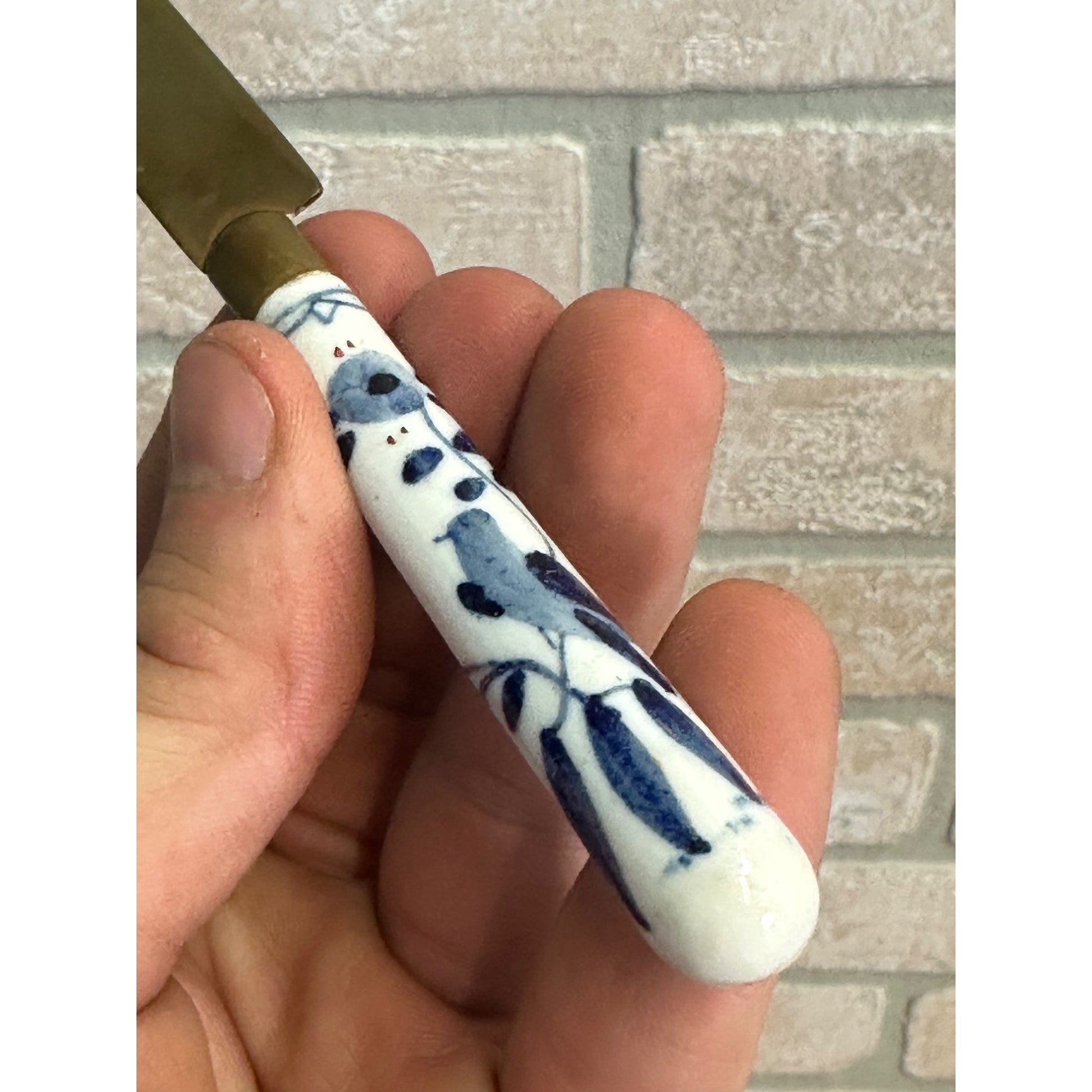 Vintage Rheingold Fruit Knife Porcelain Handle