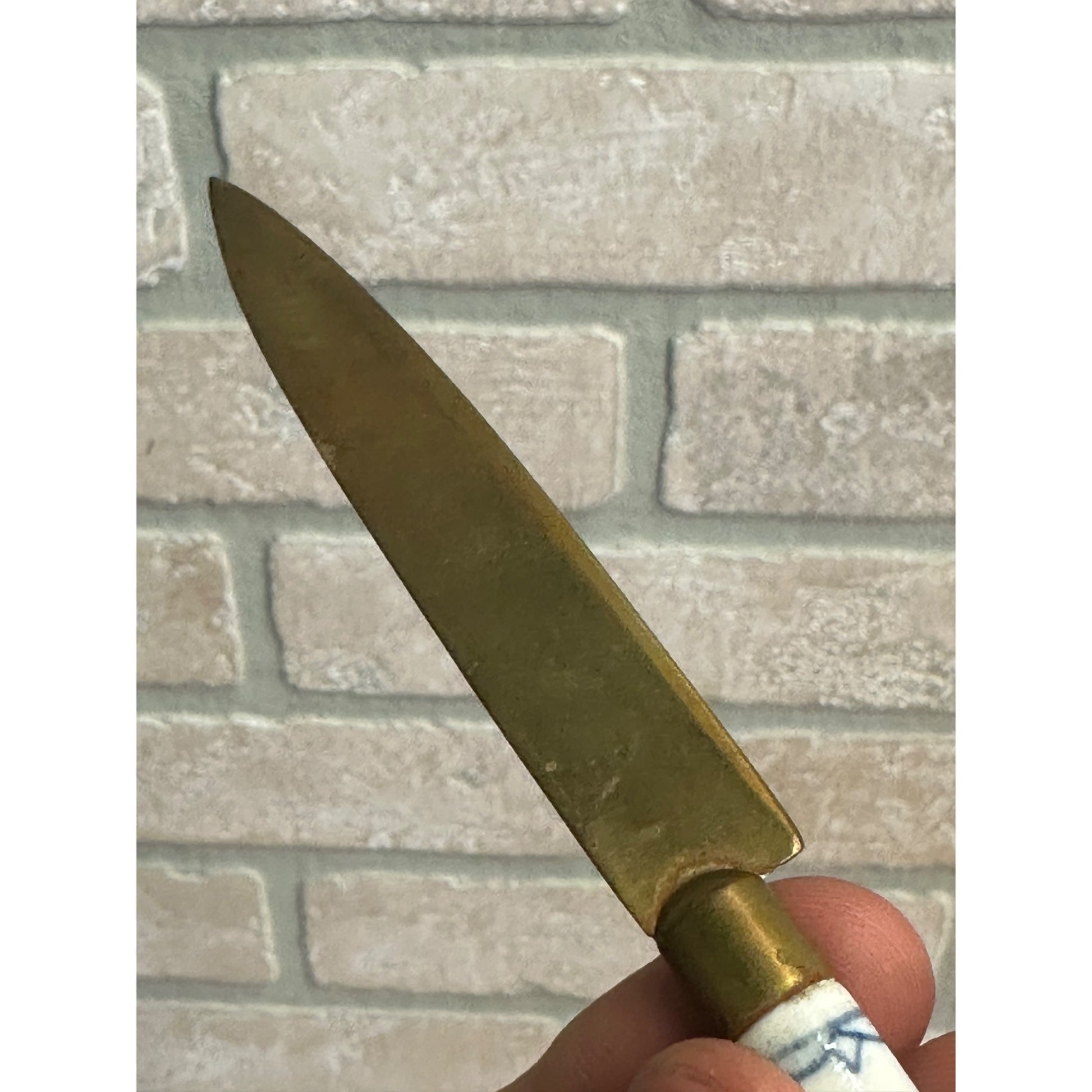 Vintage Rheingold Fruit Knife Porcelain Handle