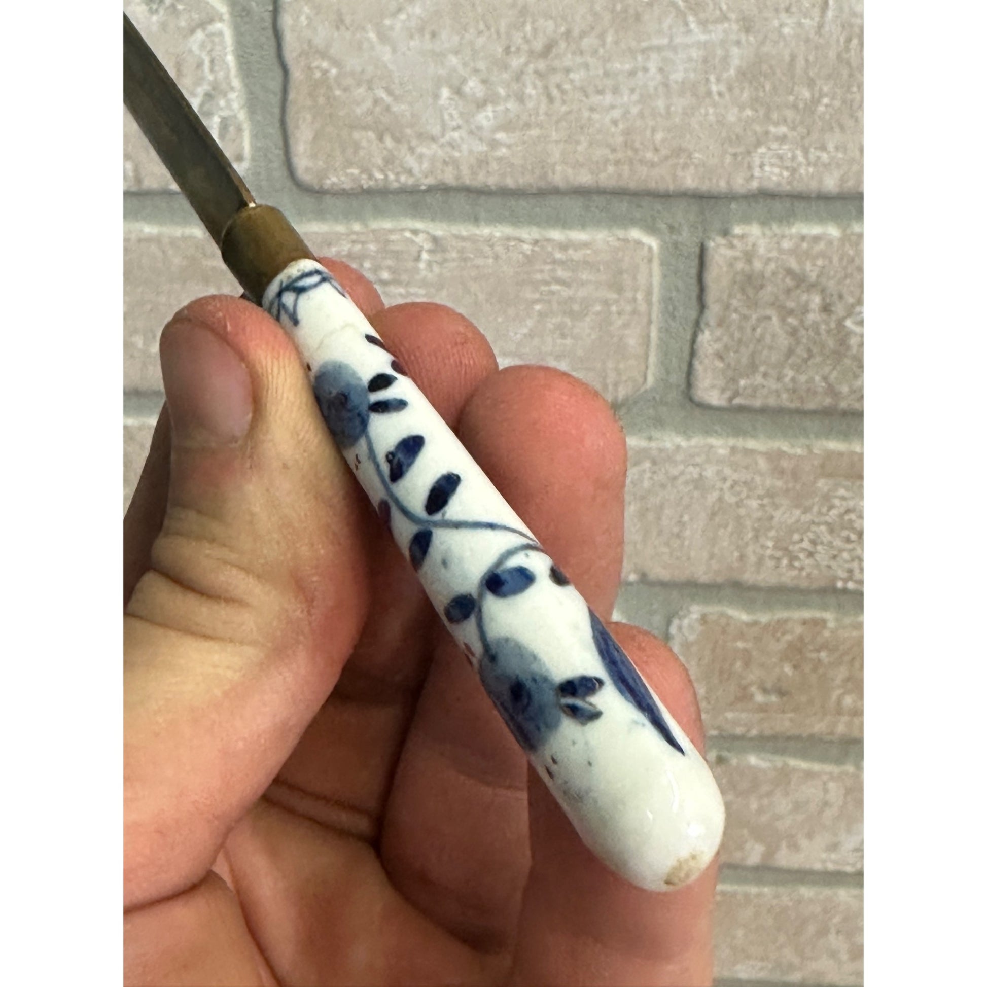 Vintage Rheingold Fruit Knife Porcelain Handle