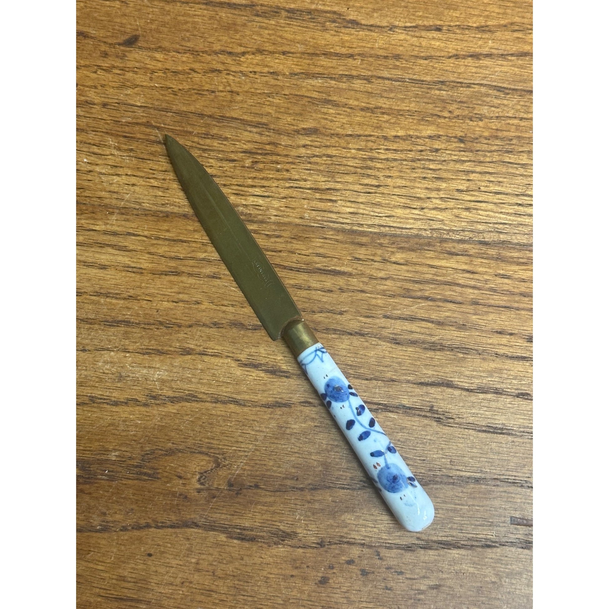 Vintage Rheingold Fruit Knife Porcelain Handle