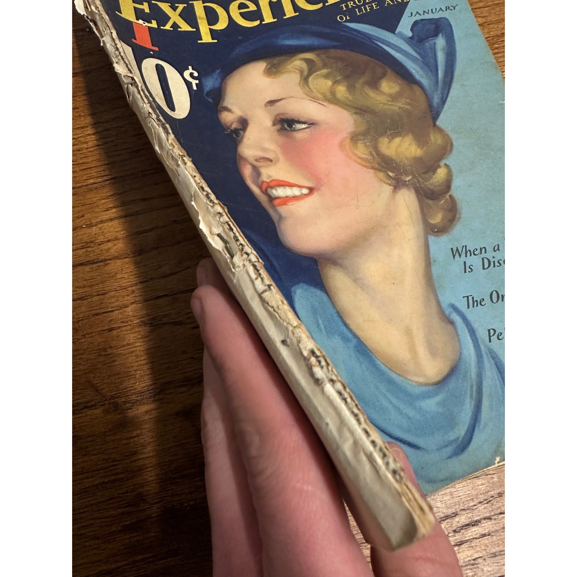 Vintage True Experiences Life & Love Stories Pulp Magazine January 1933