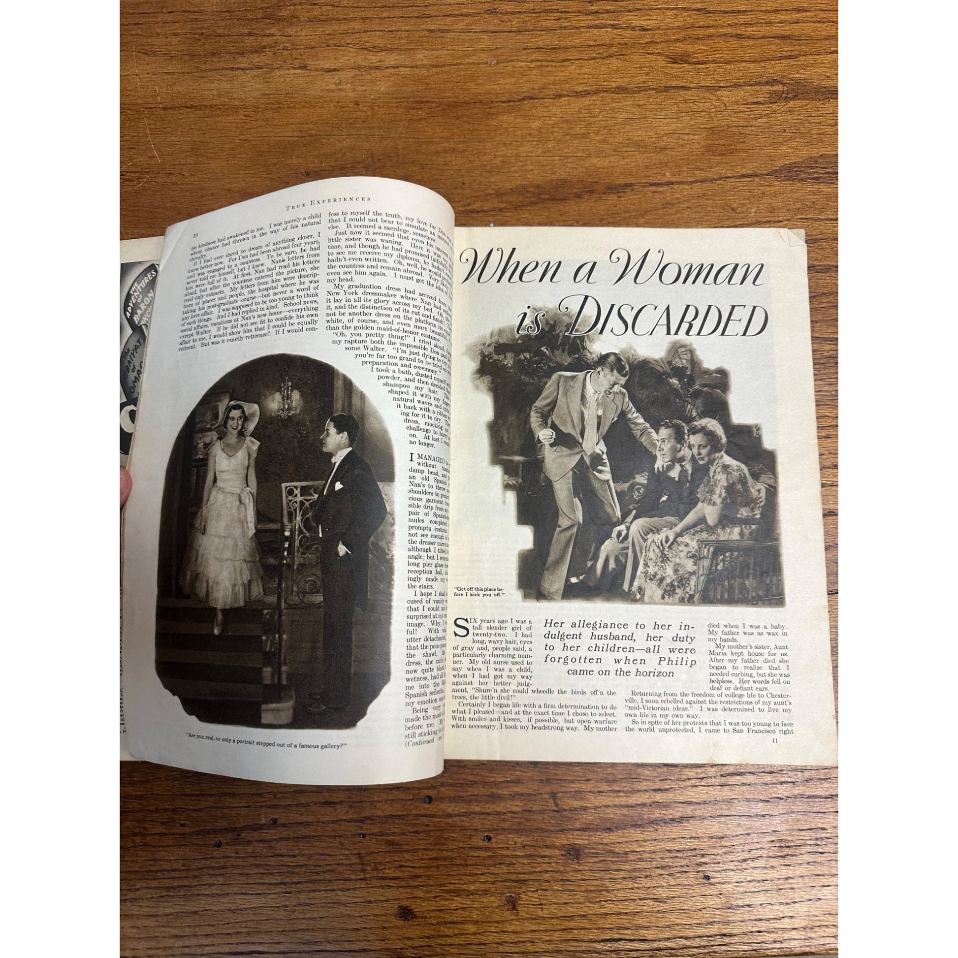 Vintage True Experiences Life & Love Stories Pulp Magazine January 1933