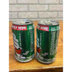 Vintage 1994 7UP Uncola Island Sweepstakes Promo Soda Cans (2) Empty Retro