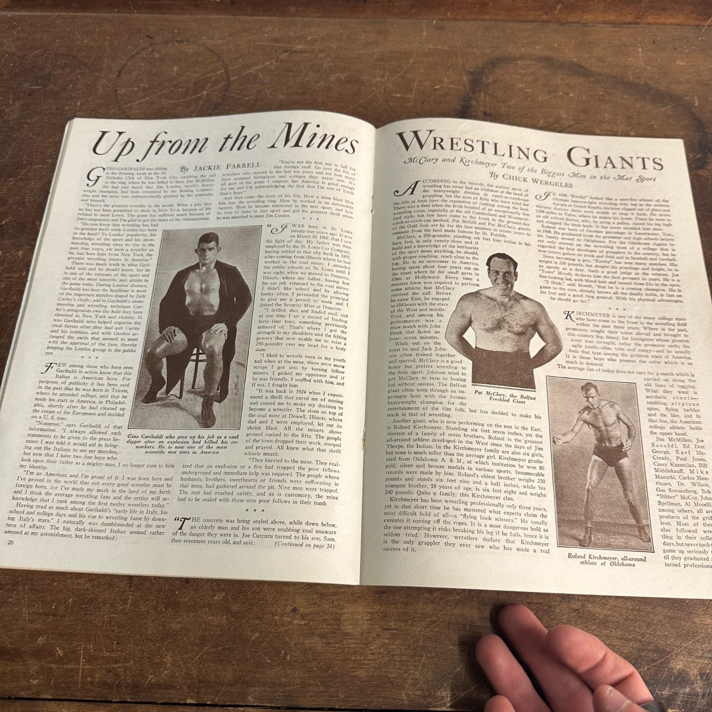 Vtg MARCH 1933 Ring Boxing Magazine The Old Timers NUMBER Cover Wrestling 🔥