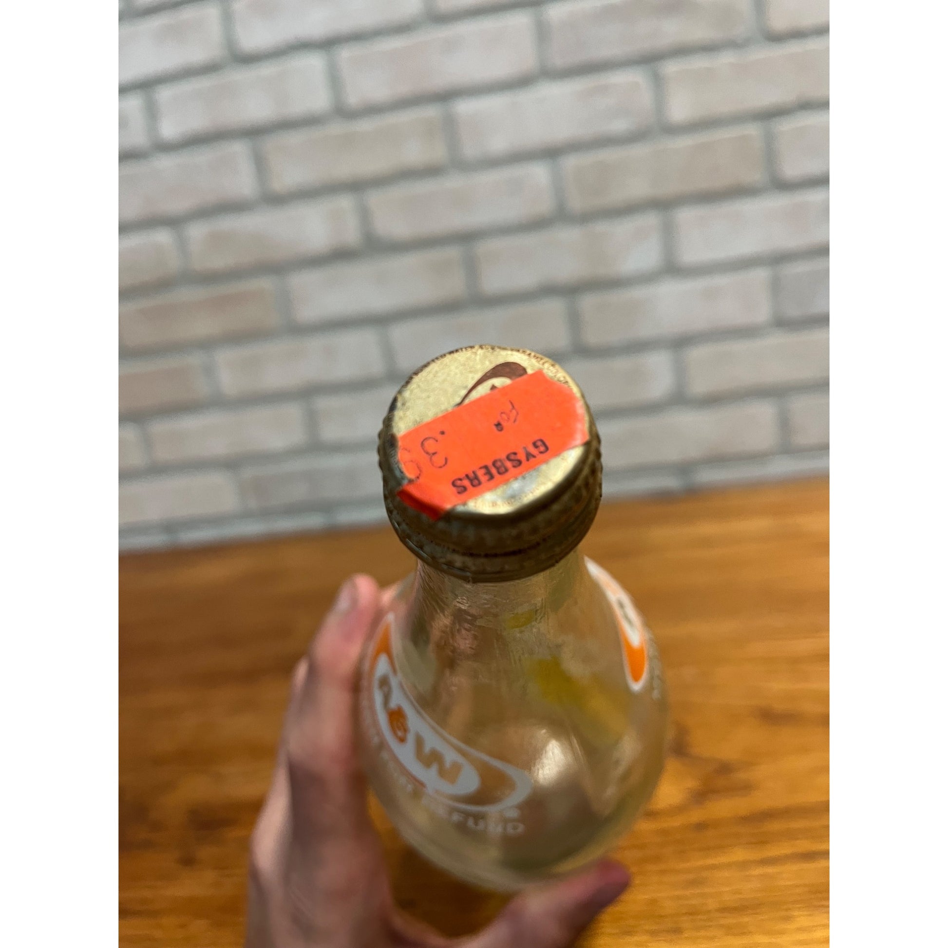 Vintage A&W Root Beer 1 Quart Glass Bottle 32oz Soda Pop Drink 1970s