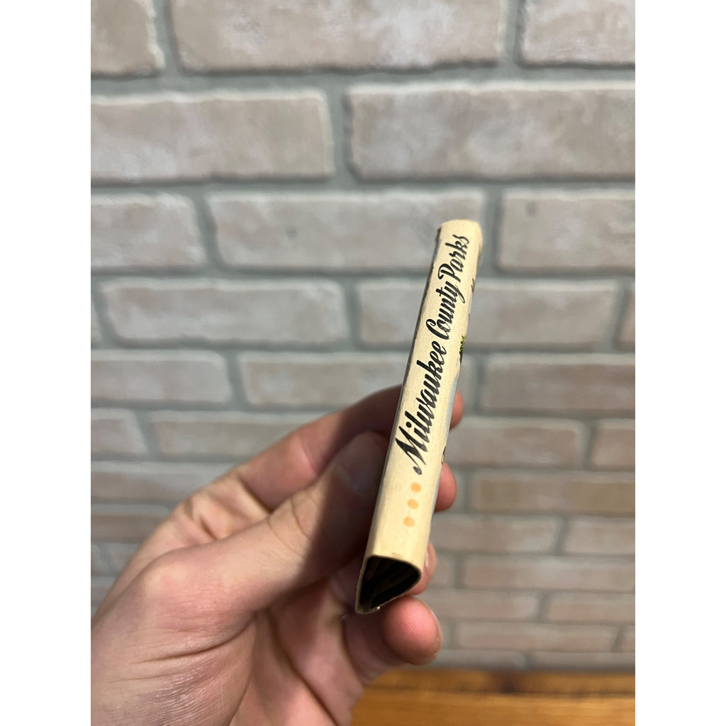 Vintage Milwaukee County Parks Wisconsin Tourism Large Matchbook Full Unused