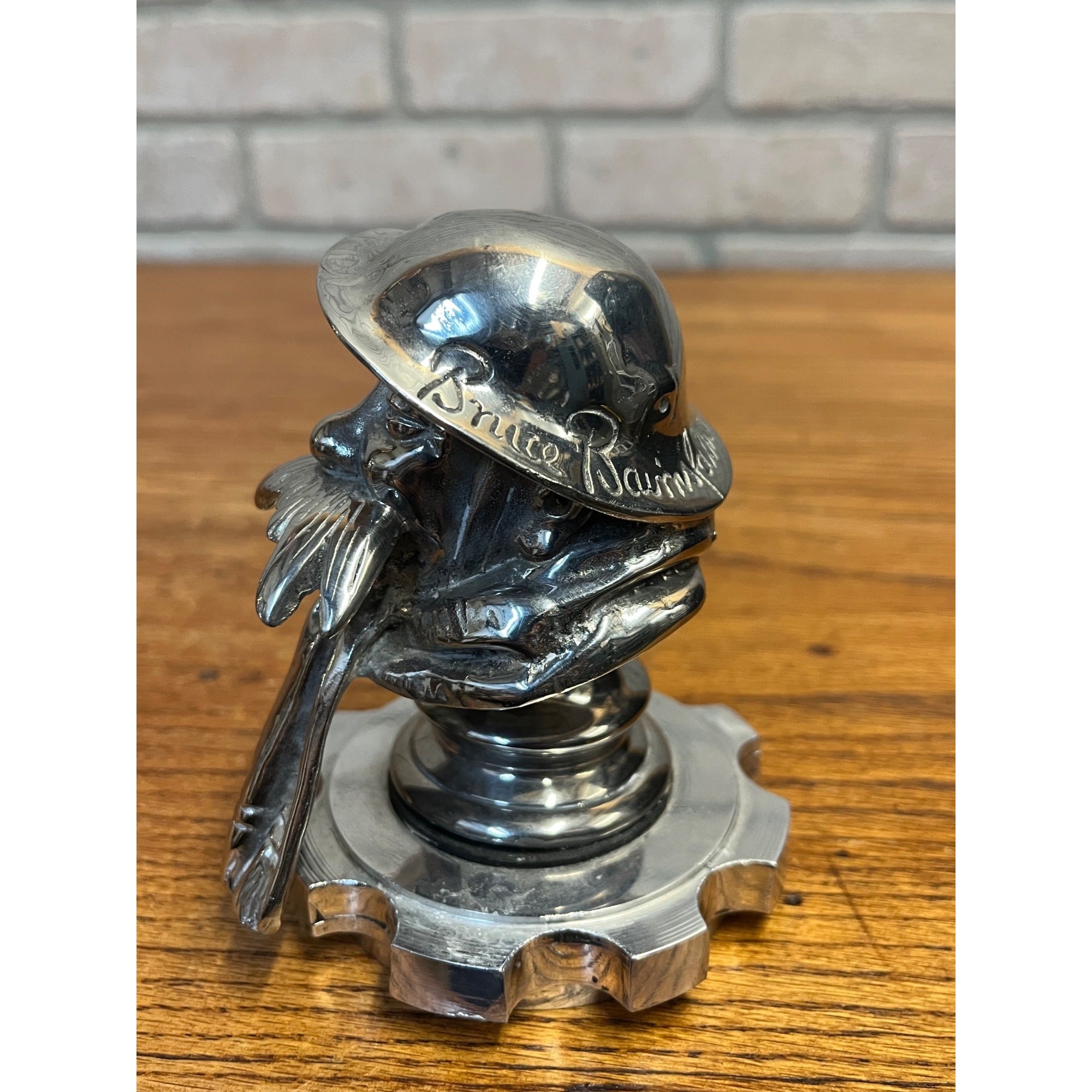 Original WWI Old Bill Bruce Bairnsfather WW1 Car Mascot/Hood Ornament