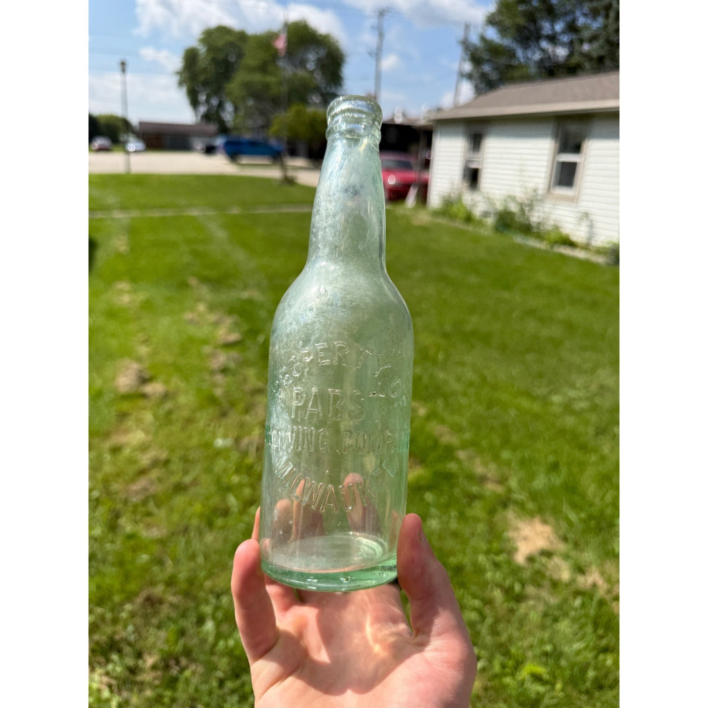 Early Clear Pabst Brewing Company Beer Bottle Antique 1900s 1890s