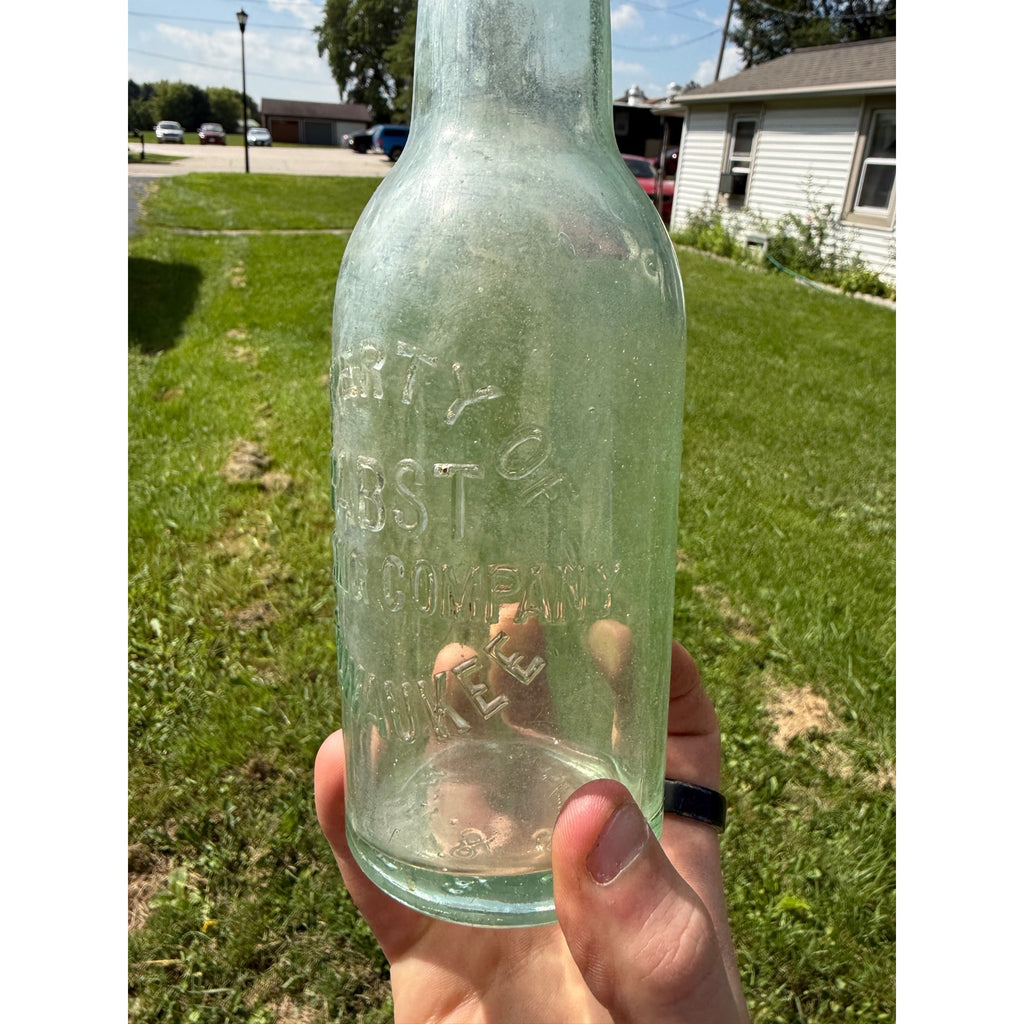 Early Clear Pabst Brewing Company Beer Bottle Antique 1900s 1890s