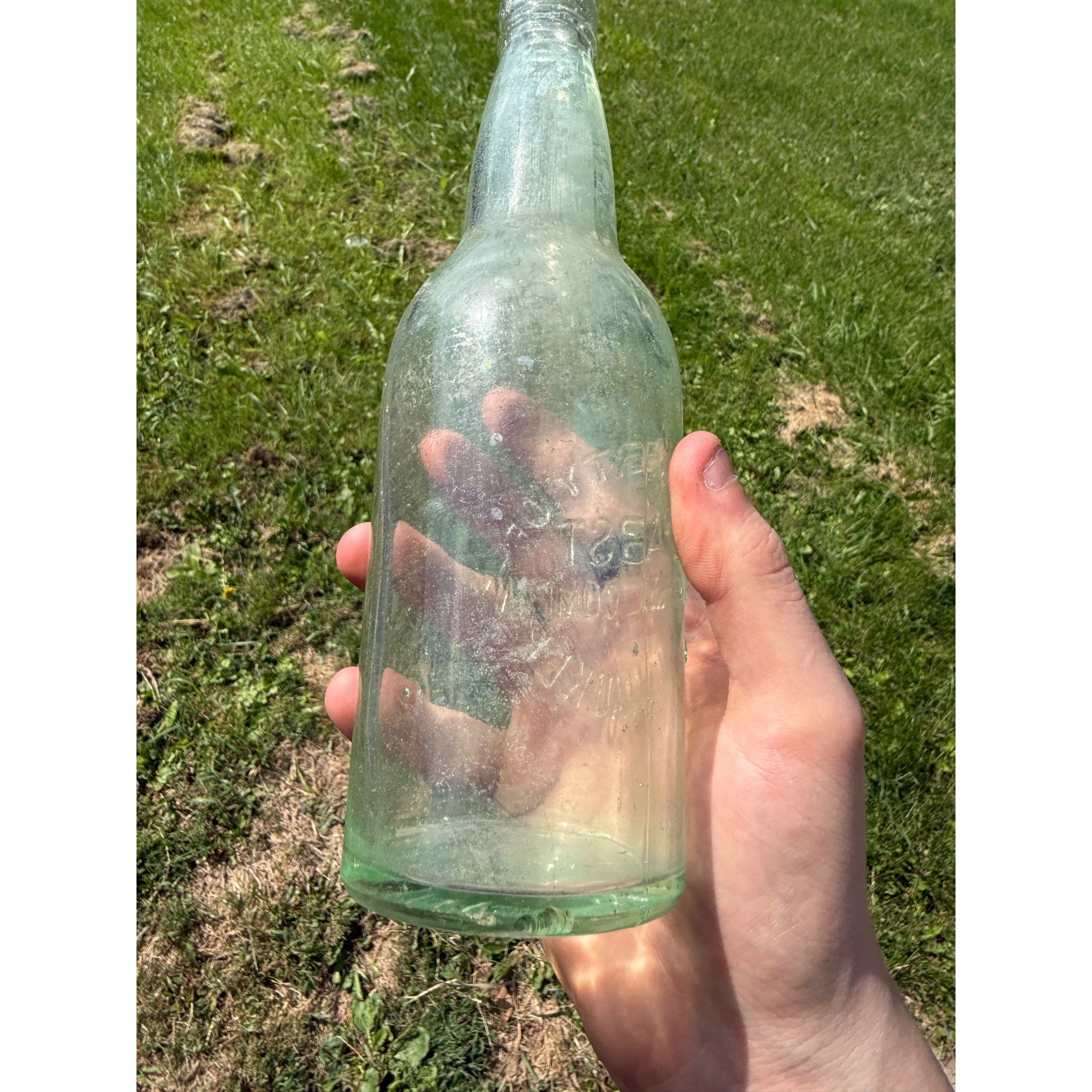 Early Clear Pabst Brewing Company Beer Bottle Antique 1900s 1890s