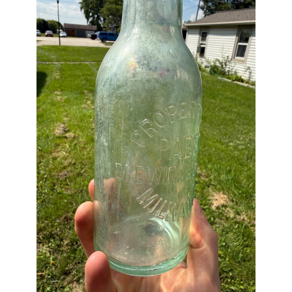 Early Clear Pabst Brewing Company Beer Bottle Antique 1900s 1890s