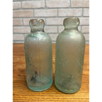 Ben Kornburger Milwaukee Wisconsin Blob Top Hutchinson Soda Bottles Lot (2)