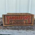 Vintage Tanglefoot Fly Paper Box Antique Wood Wooden Box Crate