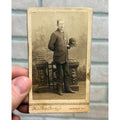 Antique CDV Photo Sheriff Police Officer Sheboygan Wisconsin Peter Gottsacker