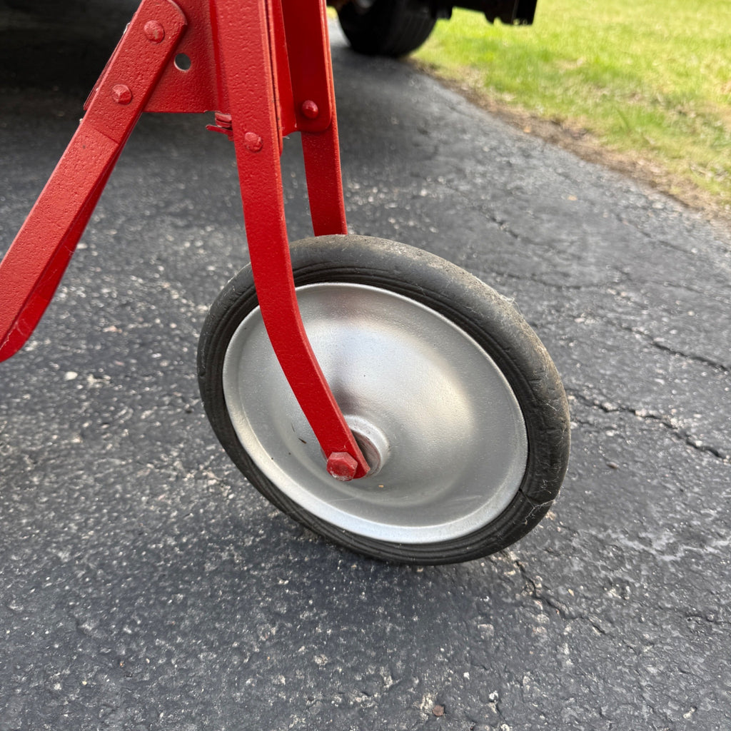 1930s Metal and Wood Children's Scooter Toy Red Restored
