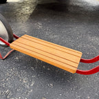 1930s Metal and Wood Children's Scooter Toy Red Restored