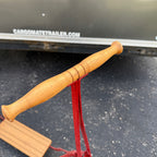 1930s Metal and Wood Children's Scooter Toy Red Restored