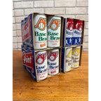 (4) Vintage Point Beer 6-Pack Case Carriers w/ AF Basebrau Flat Cans Stevens Point WI