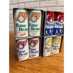 (4) Vintage Point Beer 6-Pack Case Carriers w/ AF Basebrau Flat Cans Stevens Point WI
