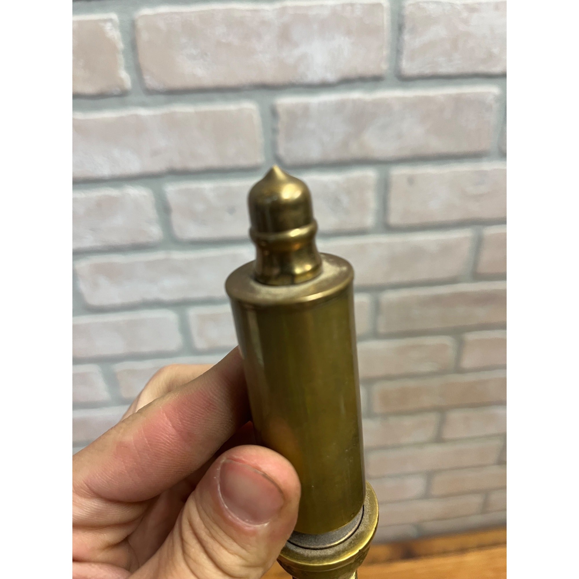 Antique Small Brass Steam Whistle Train Whistle Steam Engine Whistle 4.5"