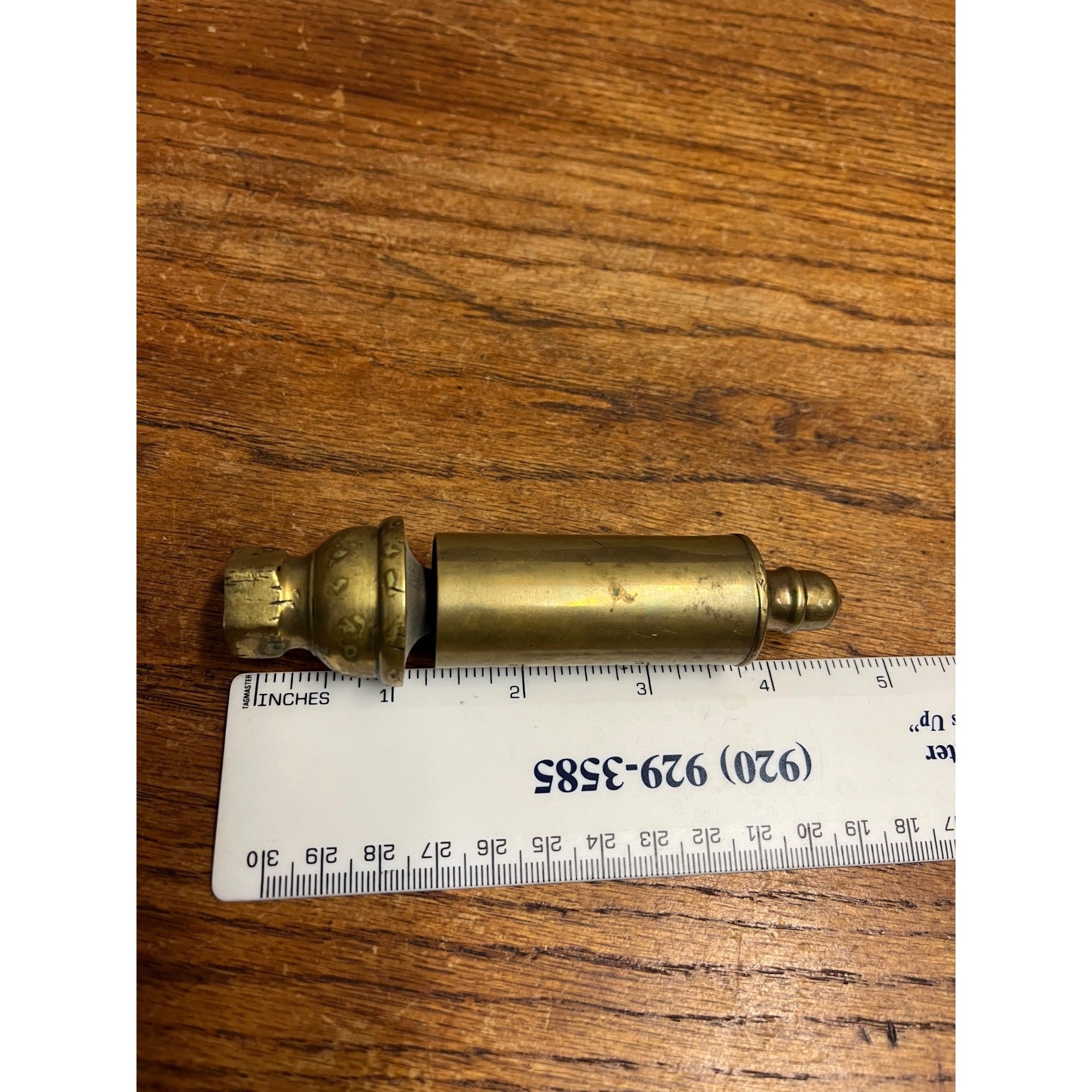 Antique Small Brass Steam Whistle Train Whistle Steam Engine Whistle 4.5"