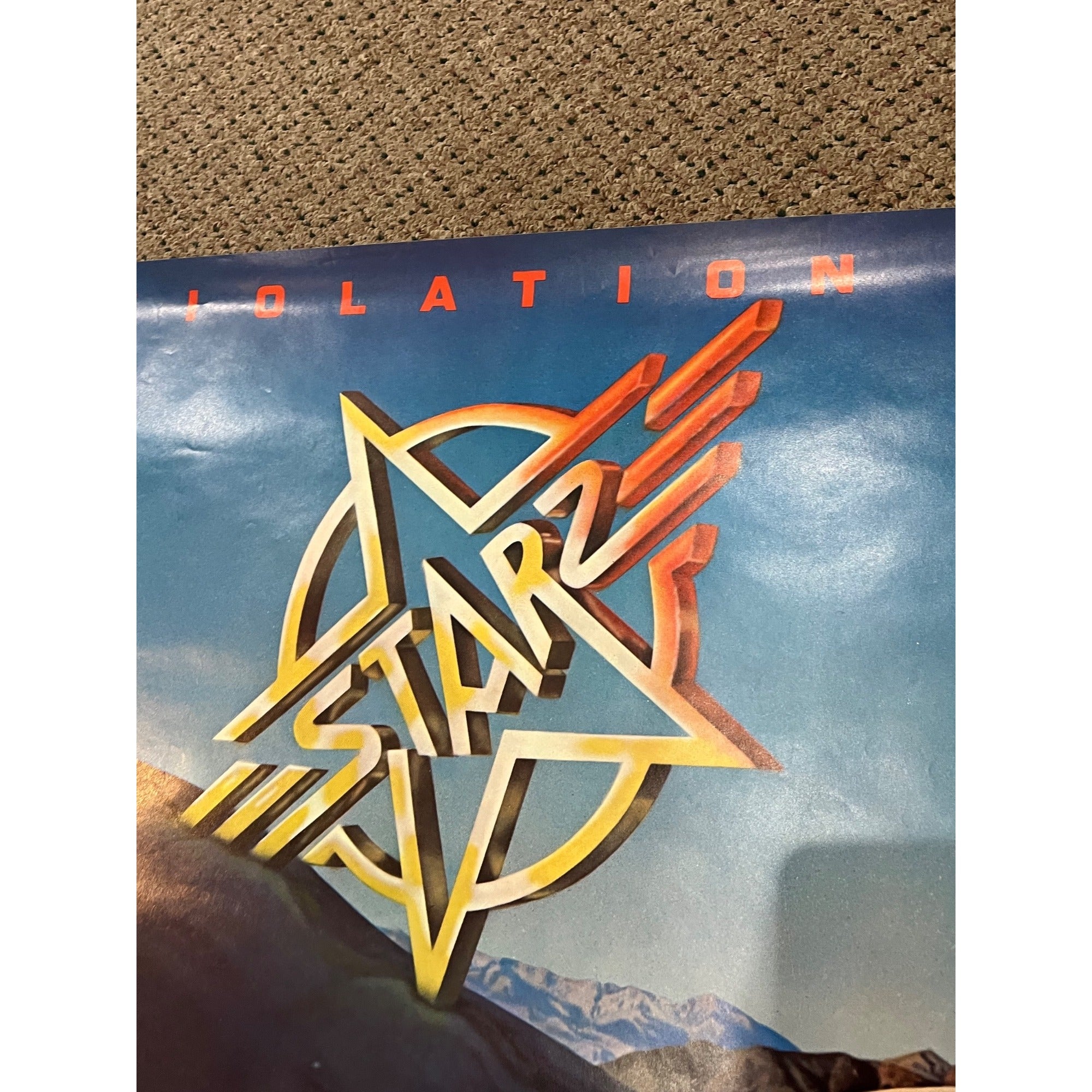 Vintage 1977 Starz Violation Record Store Album Promo Poster Original Metal Band