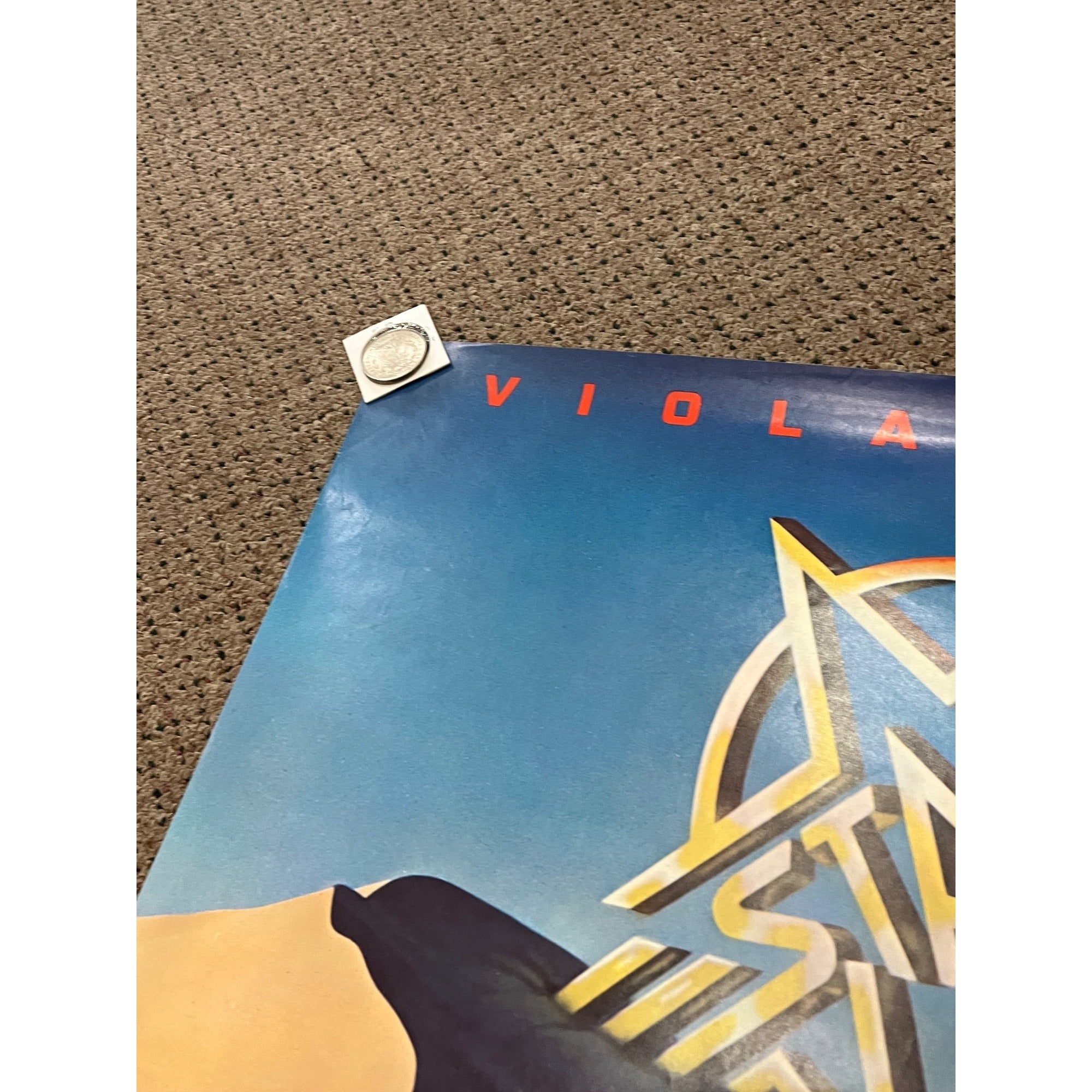 Vintage 1977 Starz Violation Record Store Album Promo Poster Original Metal Band