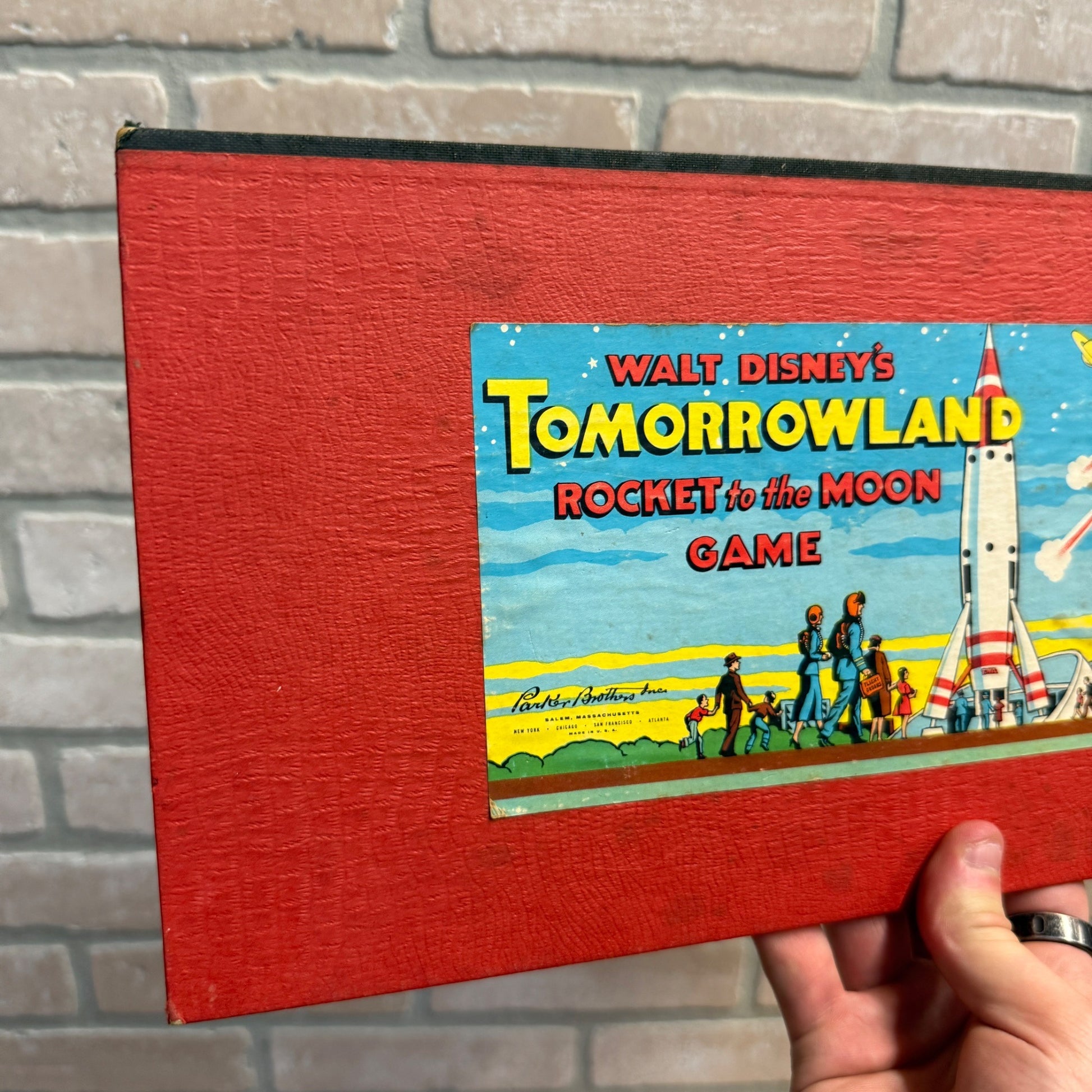 Walt Disney's Tomorrowland: Rocket to the Moon Game Board Only 1958