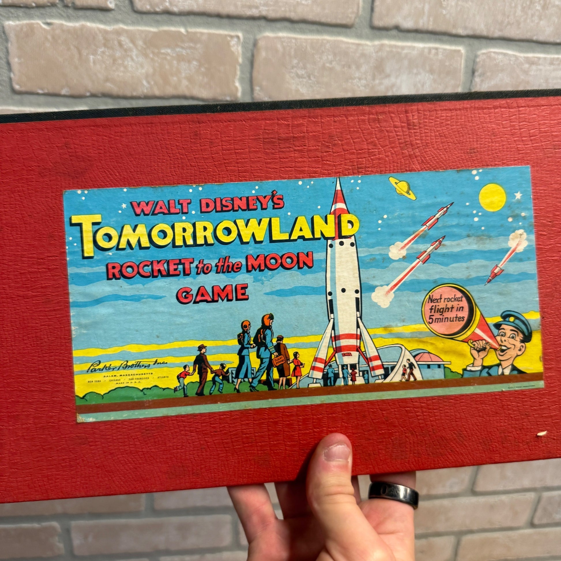 Walt Disney's Tomorrowland: Rocket to the Moon Game Board Only 1958