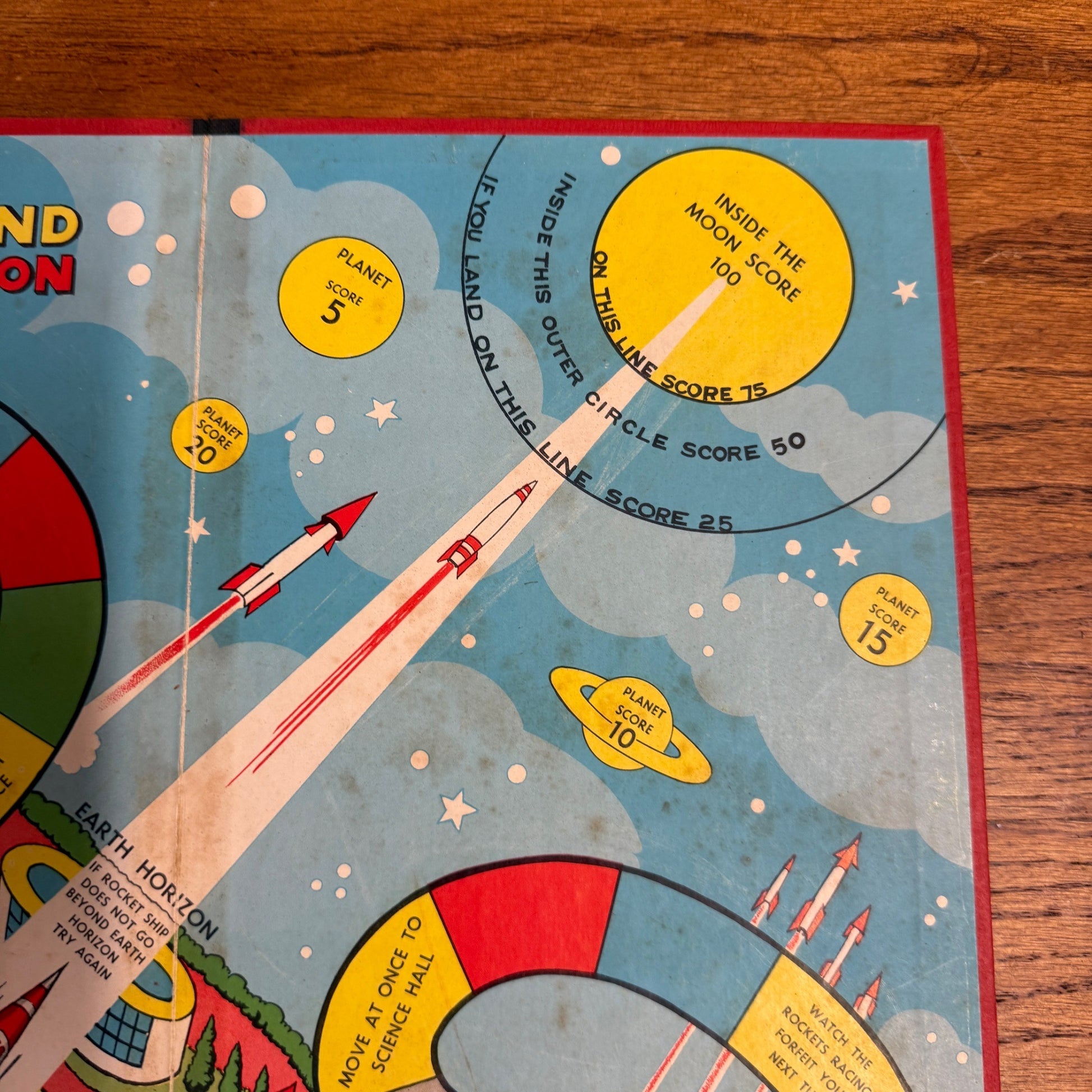 Walt Disney's Tomorrowland: Rocket to the Moon Game Board Only 1958