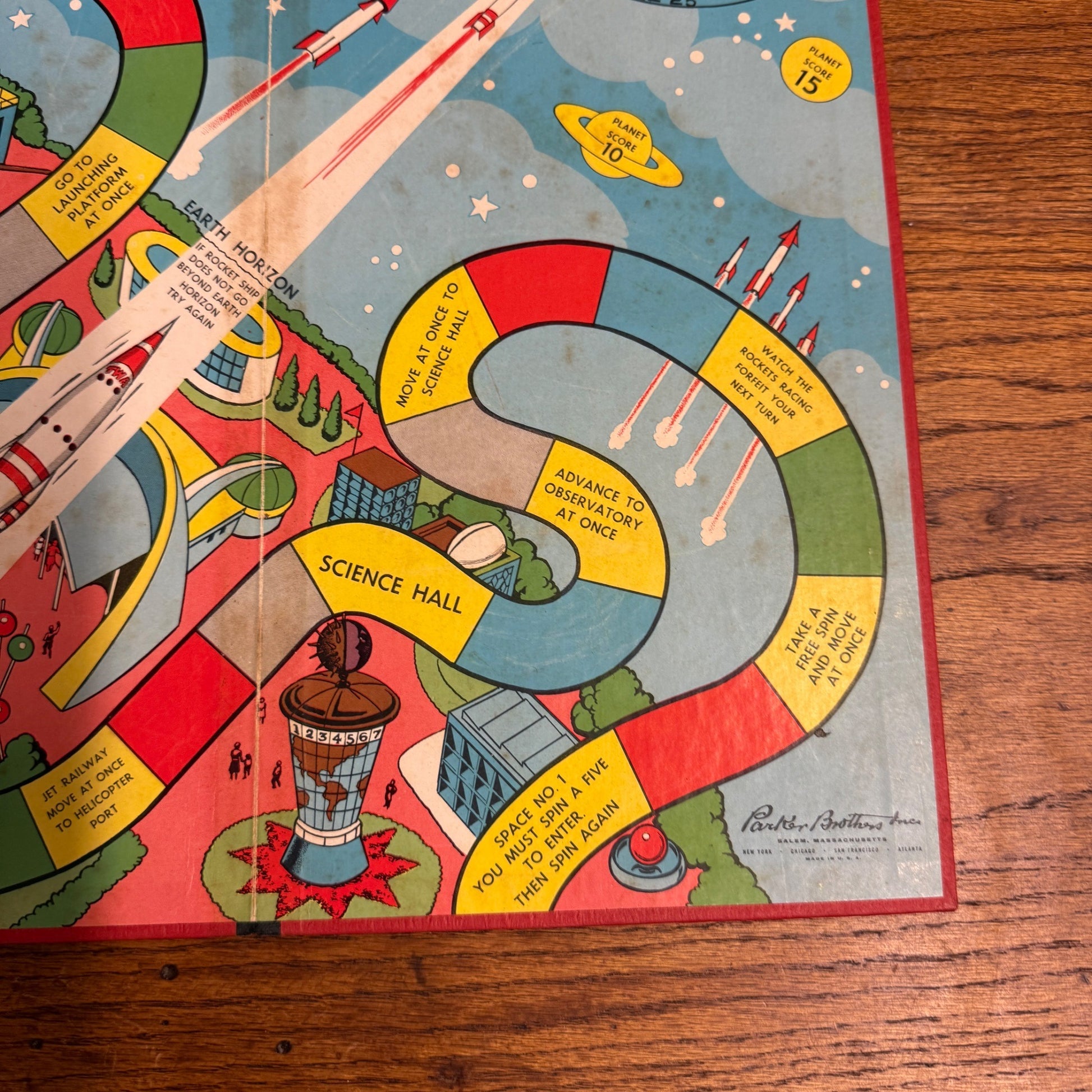 Walt Disney's Tomorrowland: Rocket to the Moon Game Board Only 1958