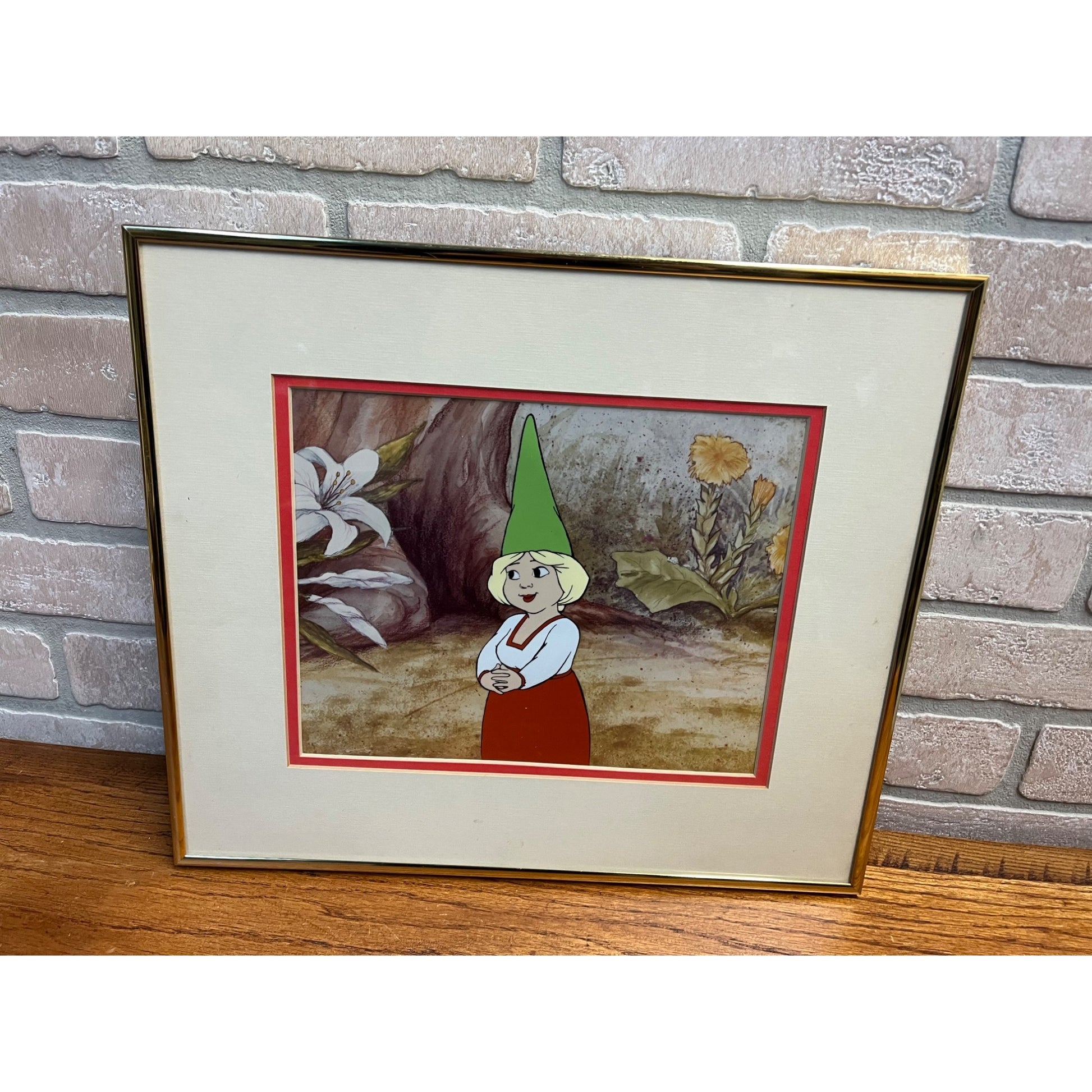 Original 1980 Gnomes CBS Film Animation Cel Framed Wil Hugen