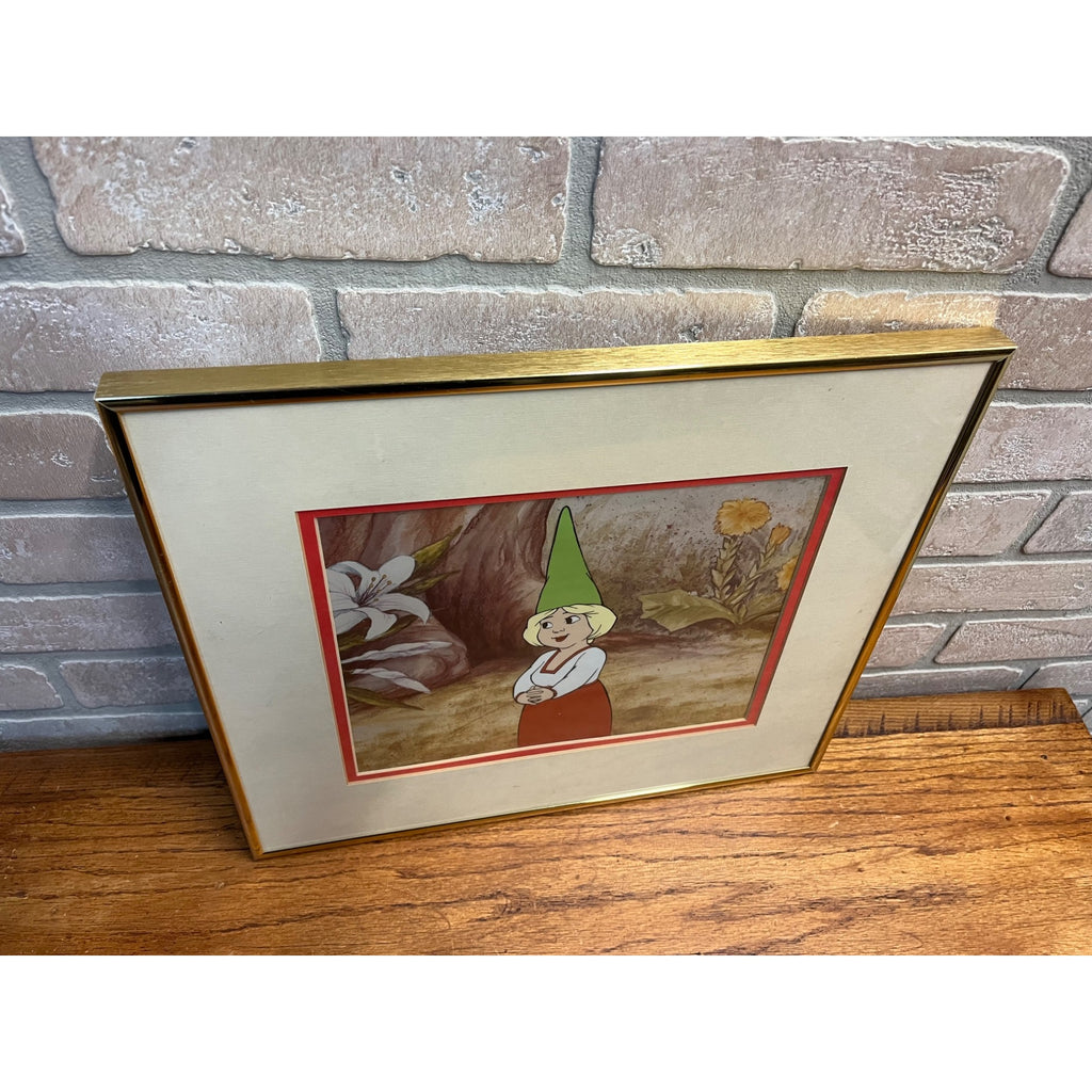 Original 1980 Gnomes CBS Film Animation Cel Framed Wil Hugen
