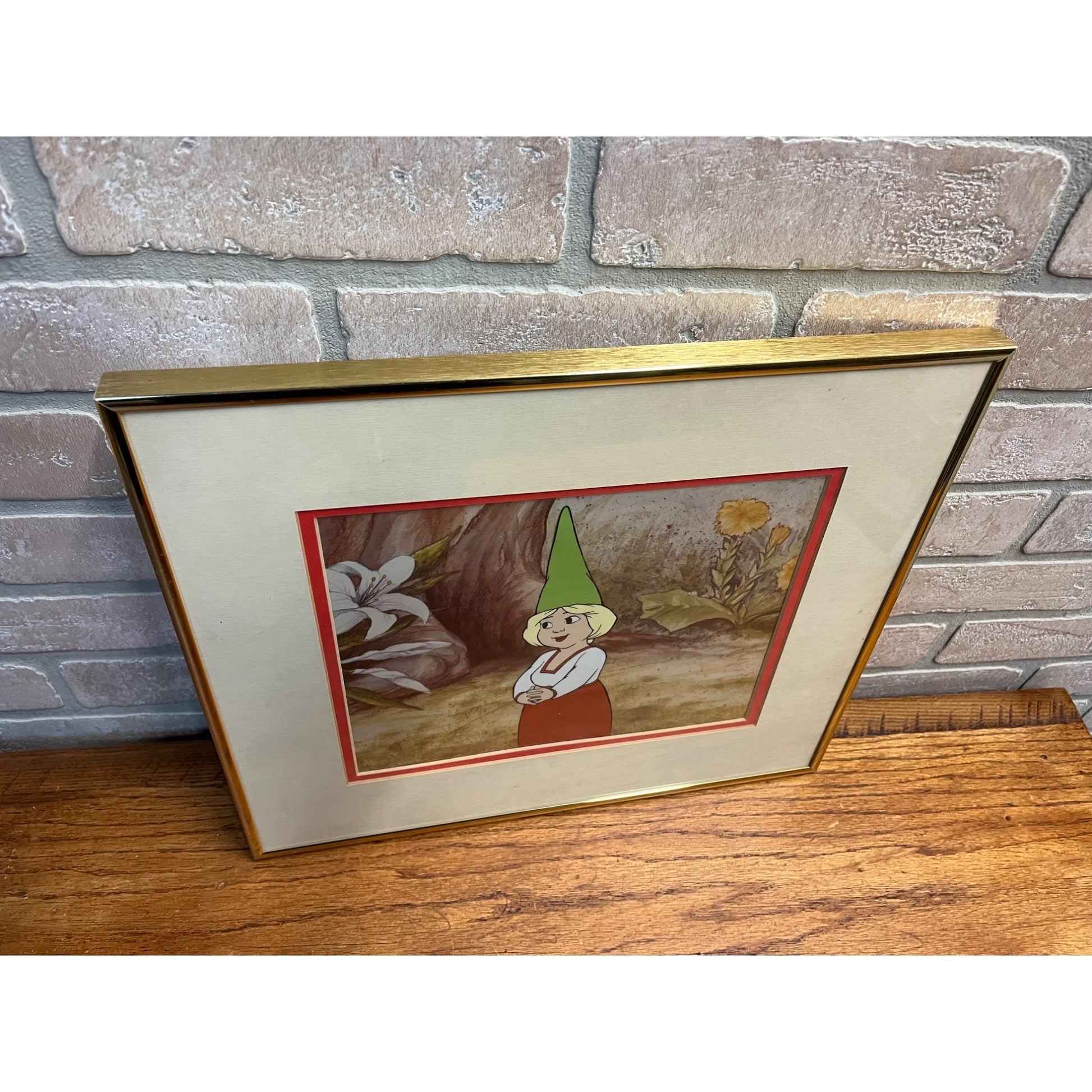 Original 1980 Gnomes CBS Film Animation Cel Framed Wil Hugen