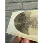 Scene on Wolf River Schiocton Wisconsin RPPC Real Photo Vintage Postcard WI