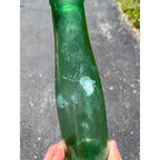 Antique c1870s Deep Green Food Preserve Pickle Condiment Glass Bottle Jar 8.5"
